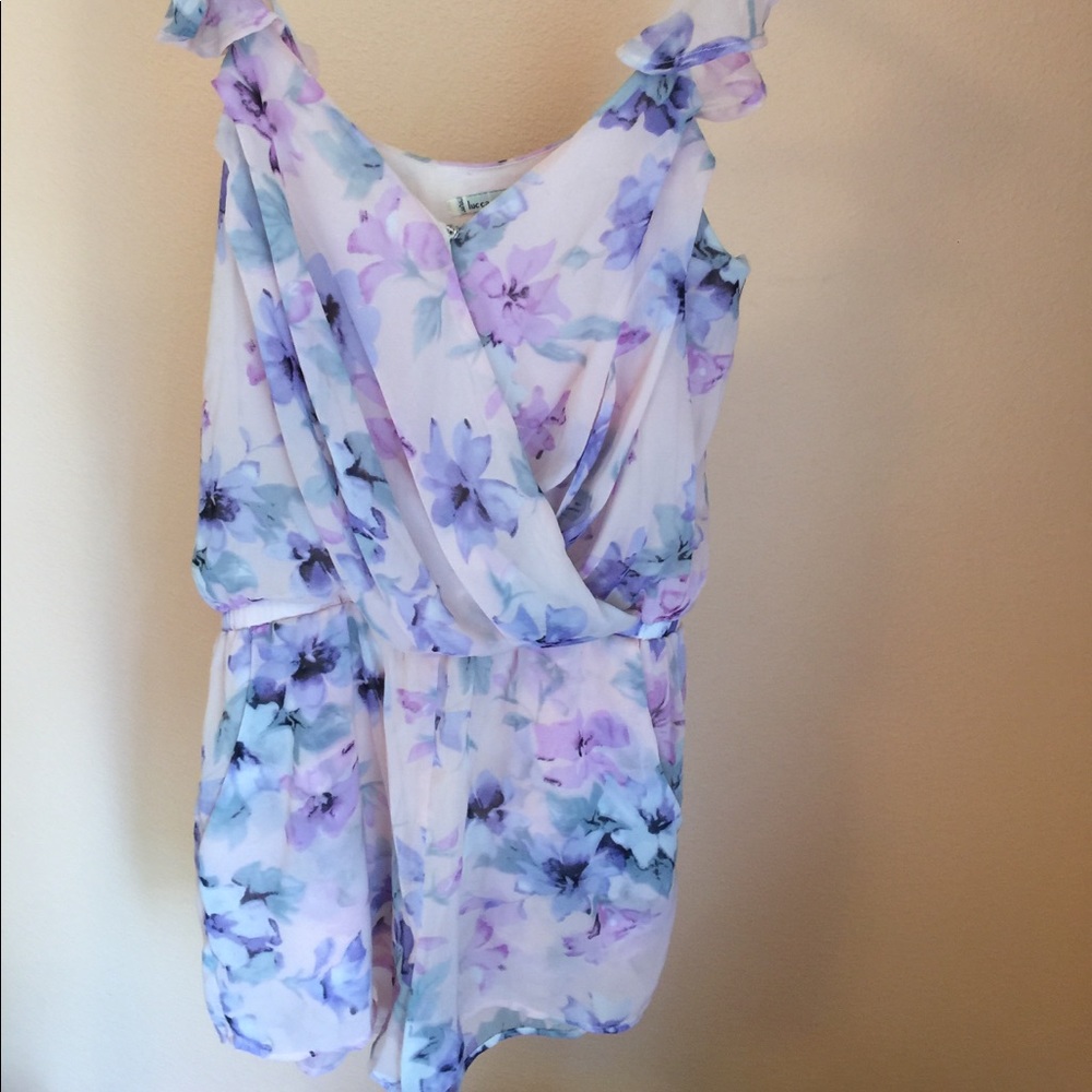 Lucca Couture Floral Print Romper